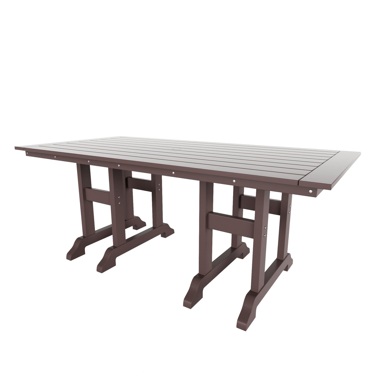 Polytrends Laguna 6-Piece Outdoor Patio Rectangle Table Garden Arm Chair Dining Set With Bench