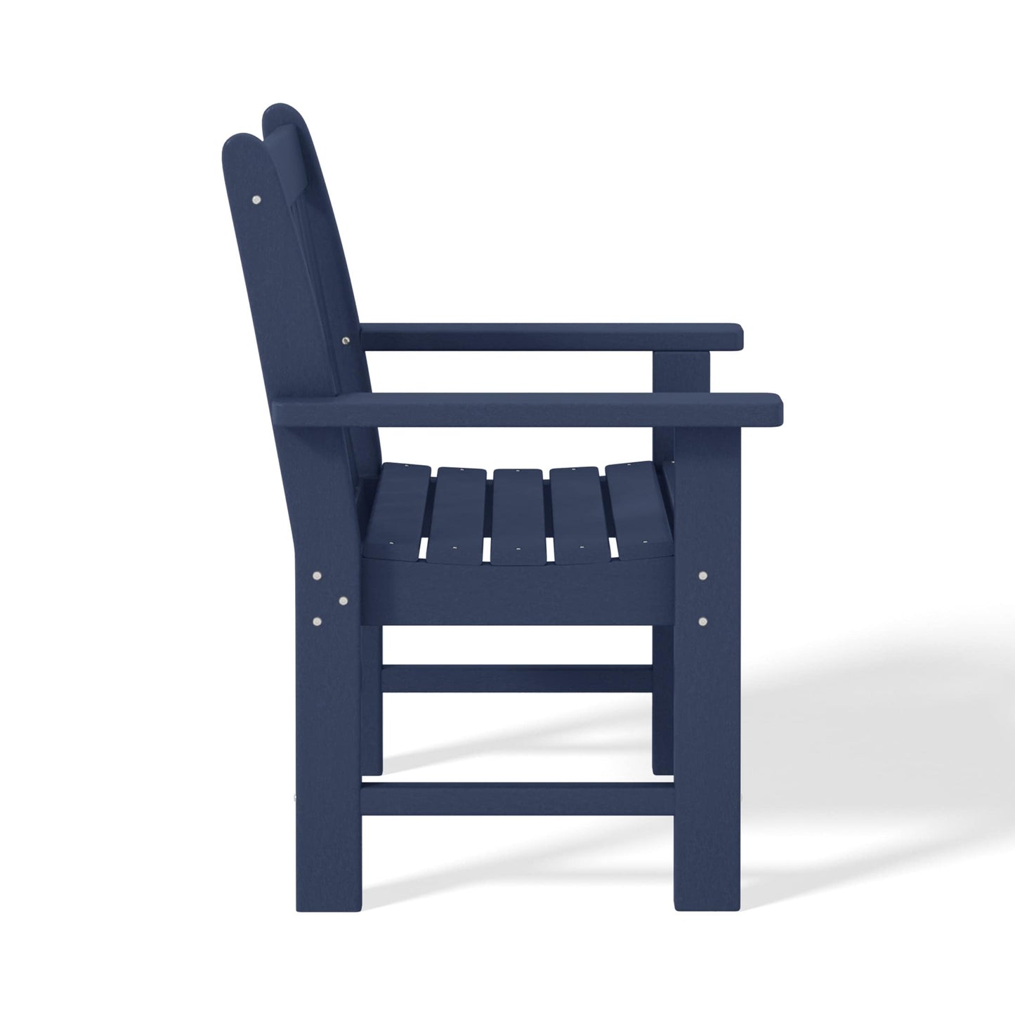 Polytrends Laguna 6-Piece Outdoor Patio Rectangle Table Garden Arm Chair Dining Set With Bench