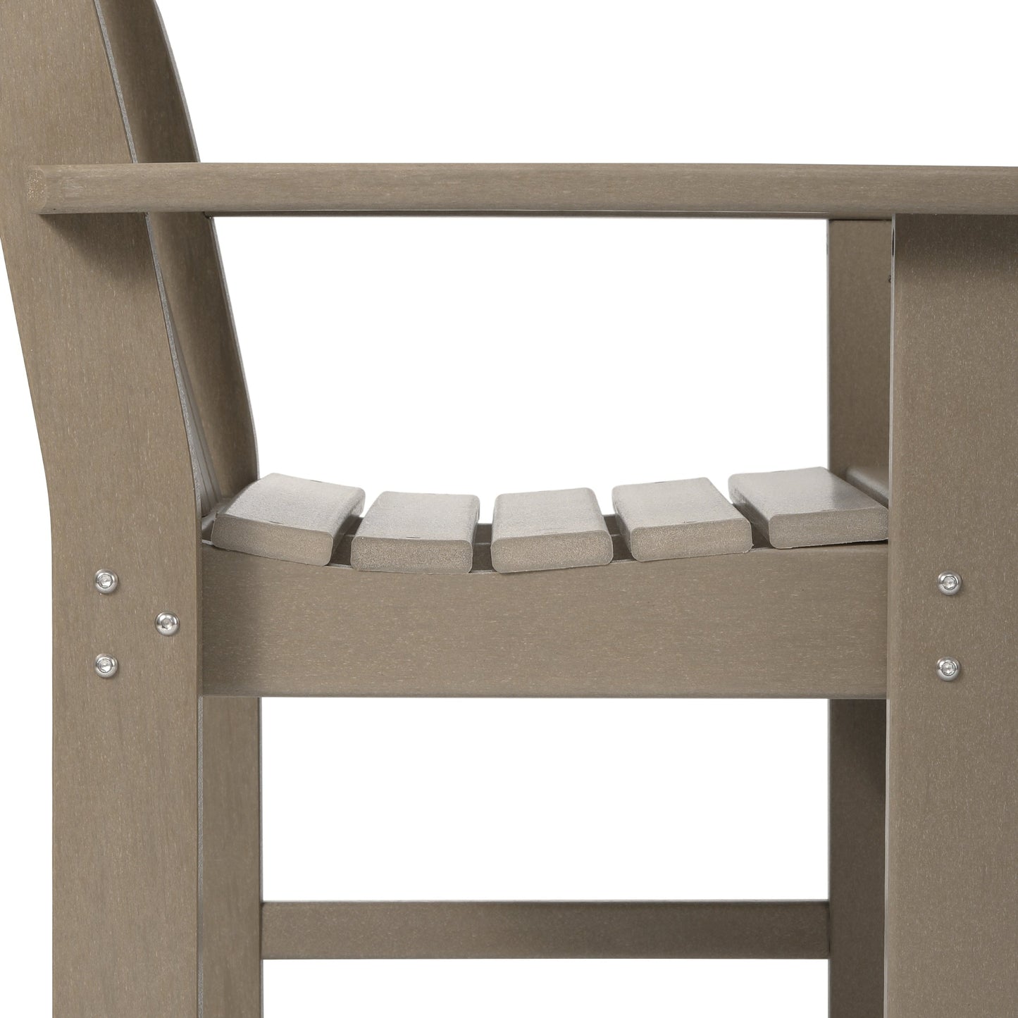 Polytrends Laguna 6-Piece Outdoor Patio Rectangle Table Garden Arm Chair Dining Set With Bench
