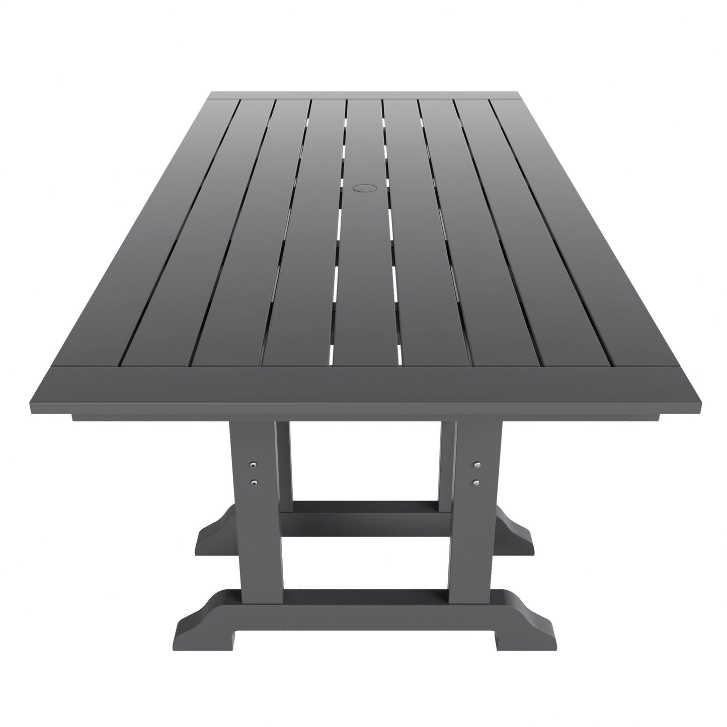 Polytrends Laguna 6-Piece Outdoor Patio Rectangle Table Garden Arm Chair Dining Set With Bench
