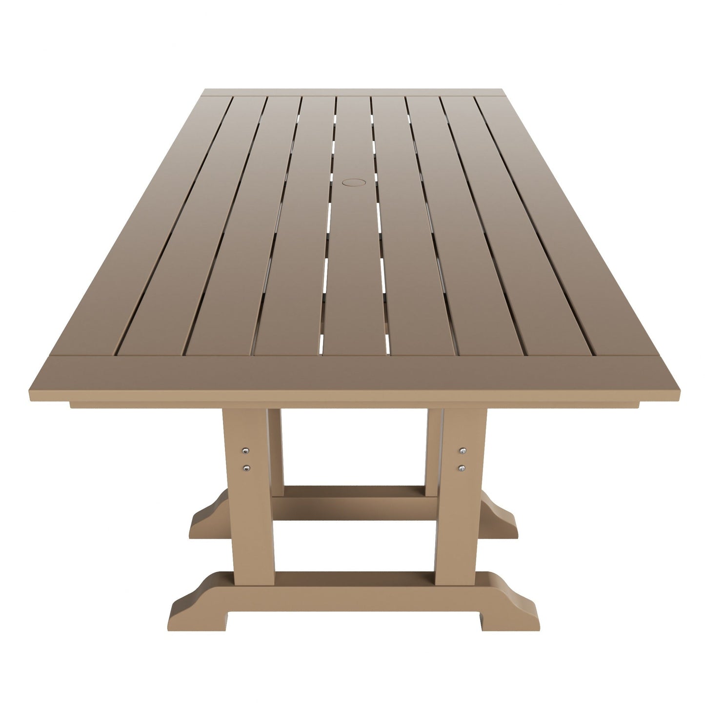 Polytrends Laguna 6-Piece Outdoor Patio Rectangle Table Garden Arm Chair Dining Set With Bench