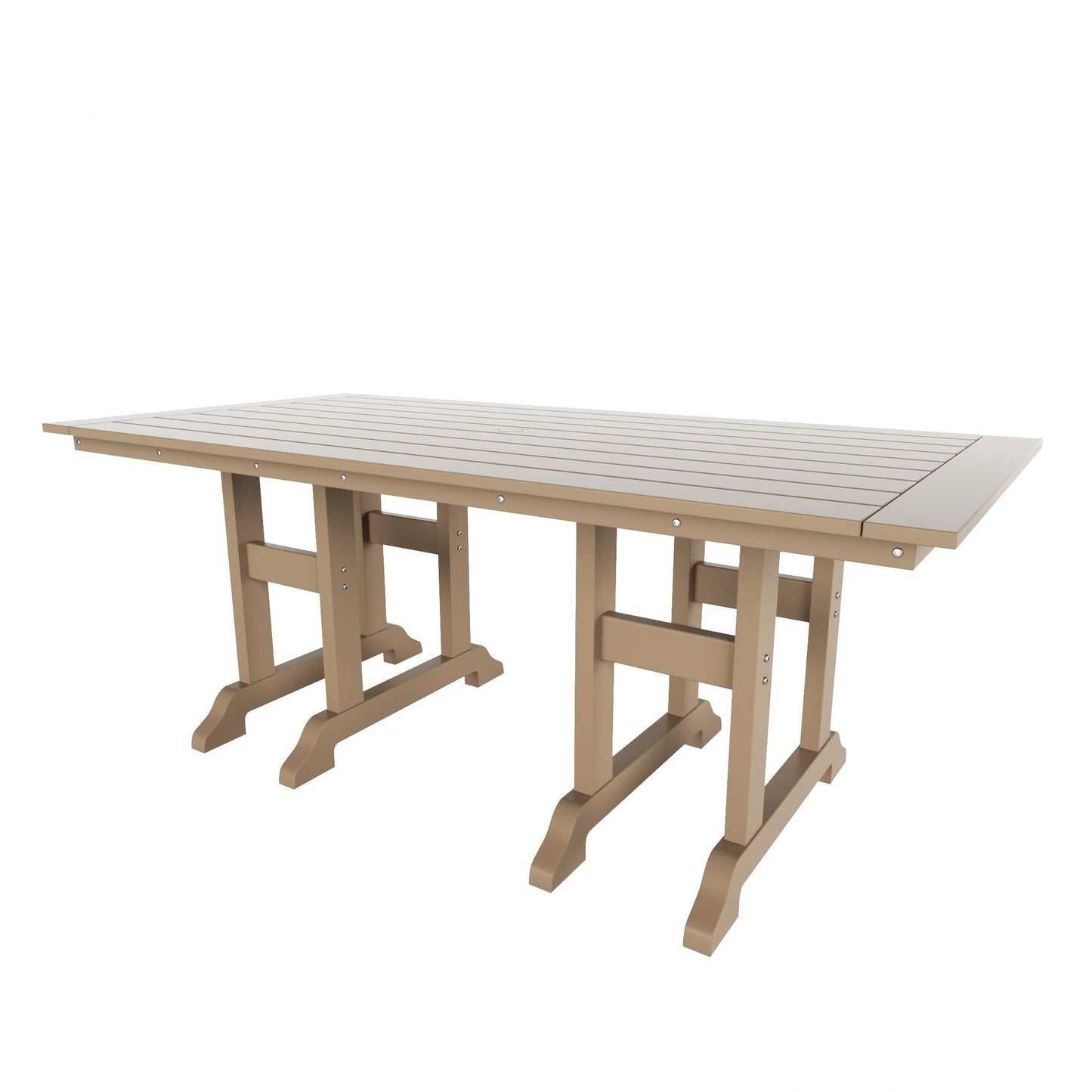 Polytrends Laguna 6-Piece Outdoor Patio Rectangle Table Garden Arm Chair Dining Set With Bench