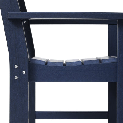Polytrends Laguna 6-Piece Outdoor Patio Rectangle Table Garden Arm Chair Dining Set With Bench