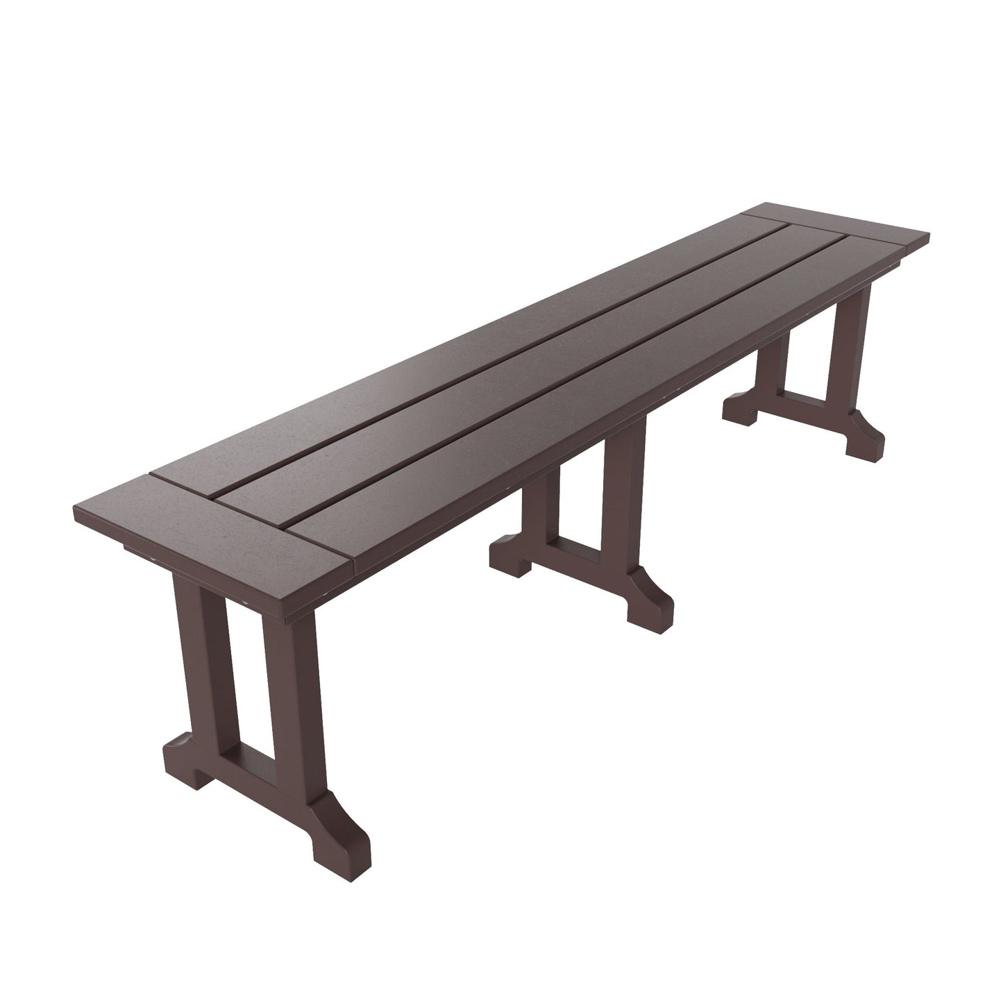 Polytrends Laguna 6-Piece Outdoor Patio Rectangle Table Garden Arm Chair Dining Set With Bench