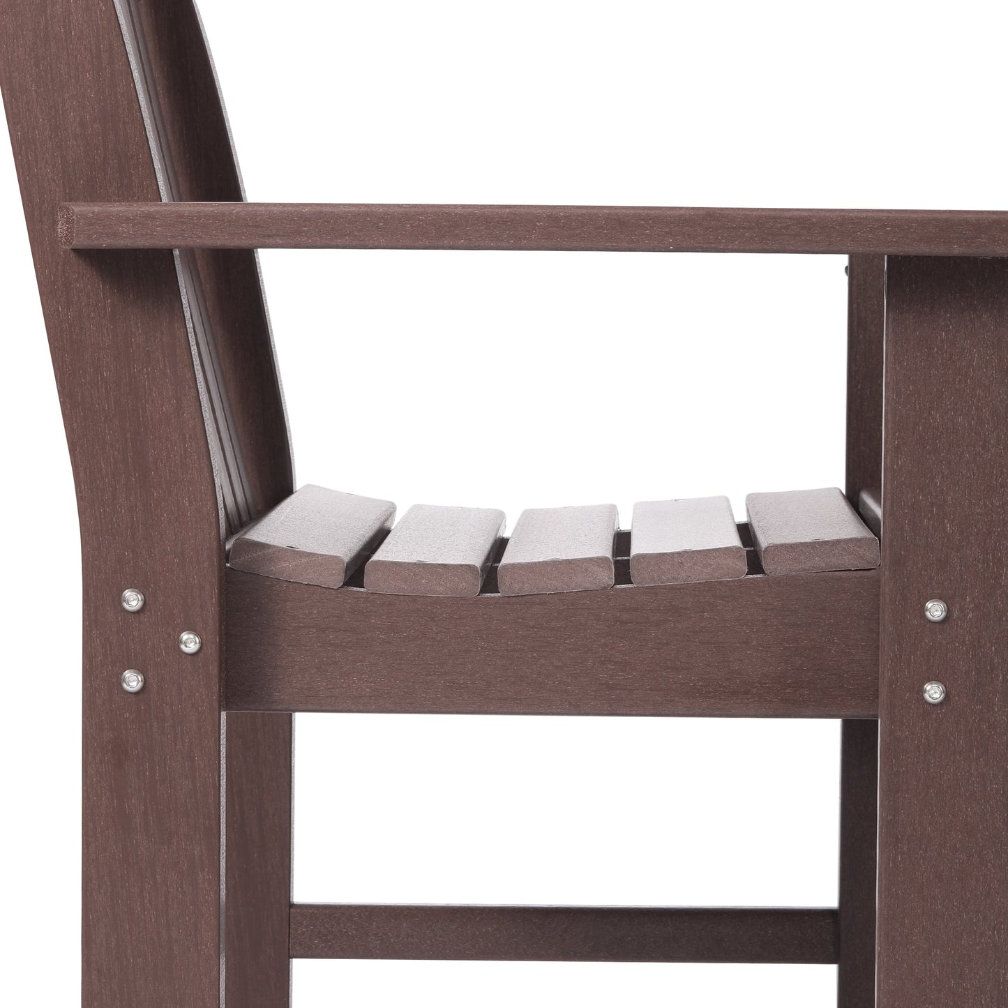 Polytrends Laguna 6-Piece Outdoor Patio Rectangle Table Garden Arm Chair Dining Set With Bench