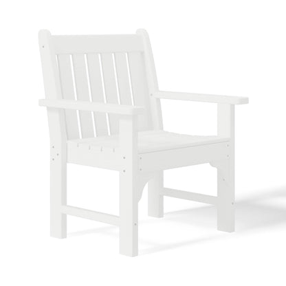 Polytrends Laguna 6-Piece Outdoor Patio Rectangle Table Garden Arm Chair Dining Set With Bench