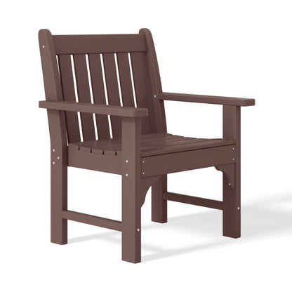 Polytrends Laguna 6-Piece Outdoor Patio Rectangle Table Garden Arm Chair Dining Set With Bench