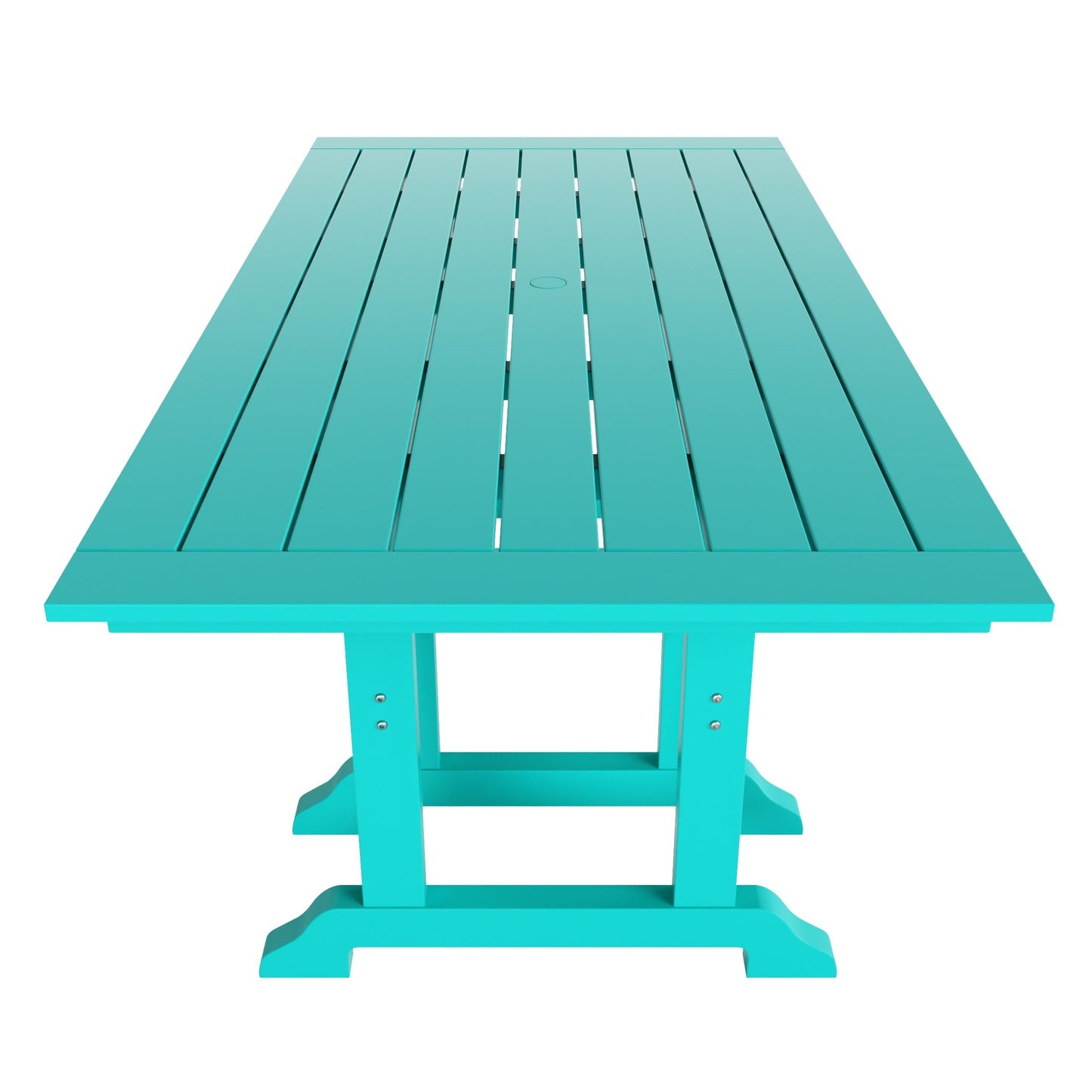 Polytrends Laguna 6-Piece Outdoor Patio Rectangle Table Garden Arm Chair Dining Set With Bench