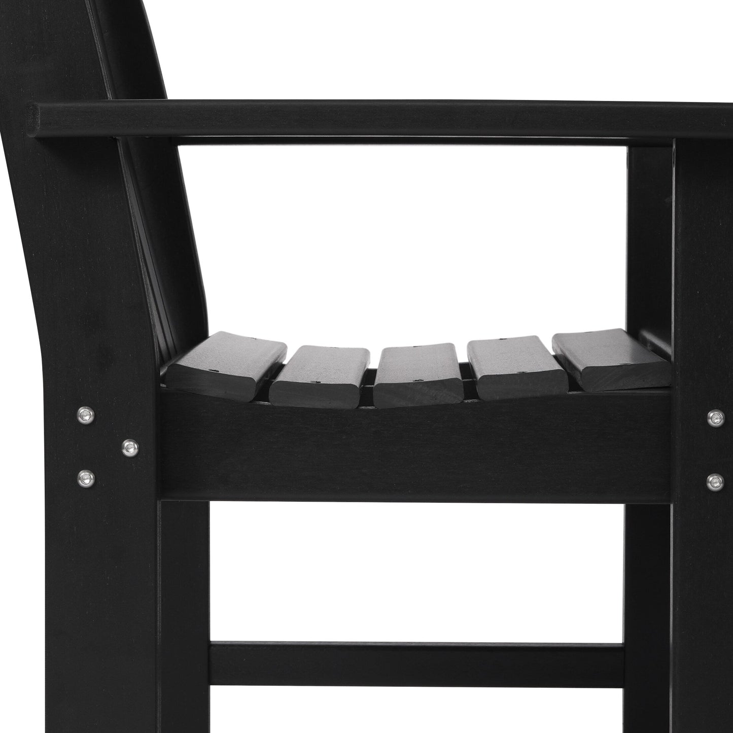 Polytrends Laguna 6-Piece Outdoor Patio Rectangle Table Garden Arm Chair Dining Set With Bench