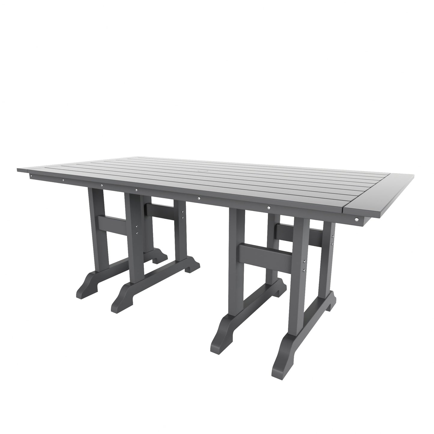 Polytrends Laguna 6-Piece Outdoor Patio Rectangle Table Garden Arm Chair Dining Set With Bench