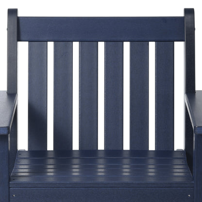 Polytrends Laguna 6-Piece Outdoor Patio Rectangle Table Garden Arm Chair Dining Set With Bench