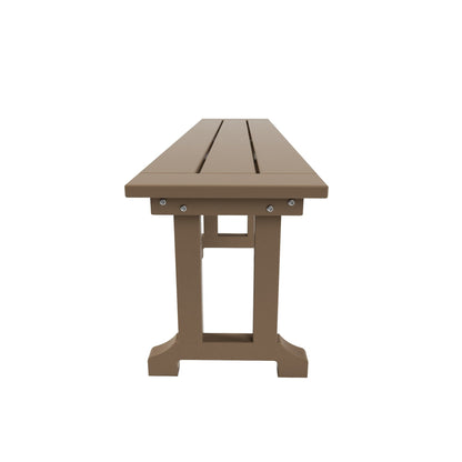 Polytrends Laguna 6-Piece Outdoor Patio Rectangle Table Garden Arm Chair Dining Set With Bench