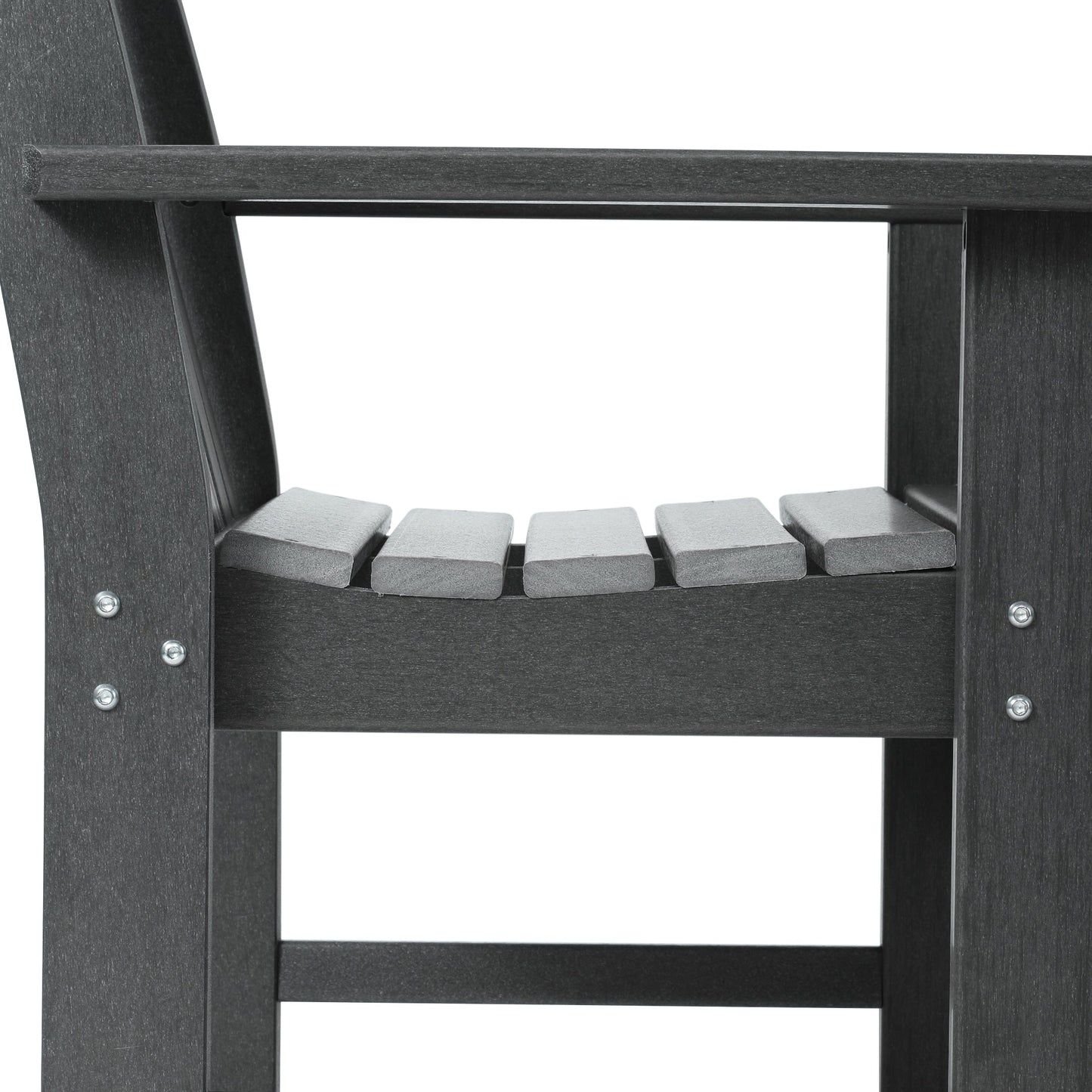 Polytrends Laguna 6-Piece Outdoor Patio Rectangle Table Garden Arm Chair Dining Set With Bench