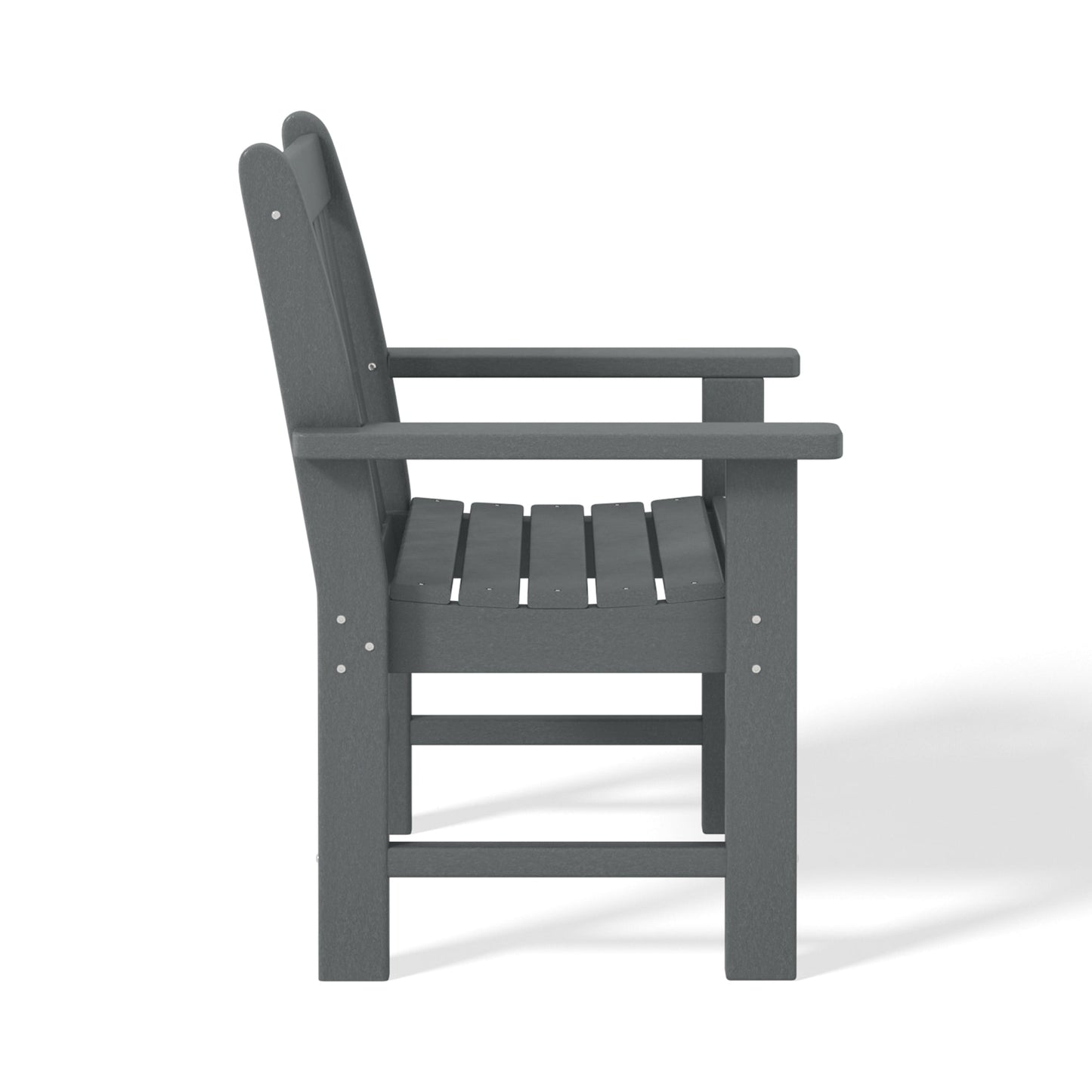 Polytrends Laguna 6-Piece Outdoor Patio Rectangle Table Garden Arm Chair Dining Set With Bench