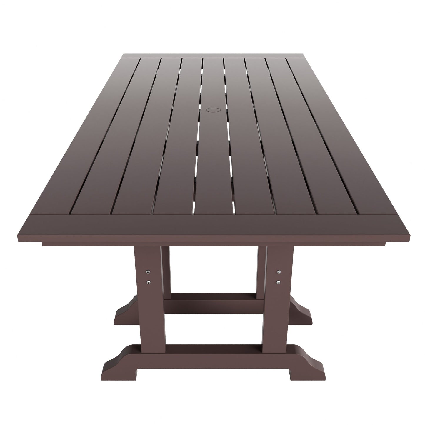 Polytrends Laguna 6-Piece Outdoor Patio Rectangle Table Garden Arm Chair Dining Set With Bench