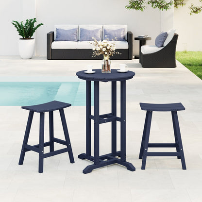 Polytrends Laguna Hdpe All Weather Outdoor Patio Bistro Counter Set (3-Piece Set)