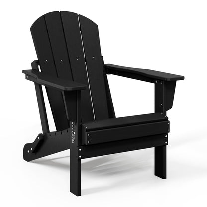 Polytrends Laguna Fade Resistant All Weather Outdoor Patio Folding Adirondack Chair