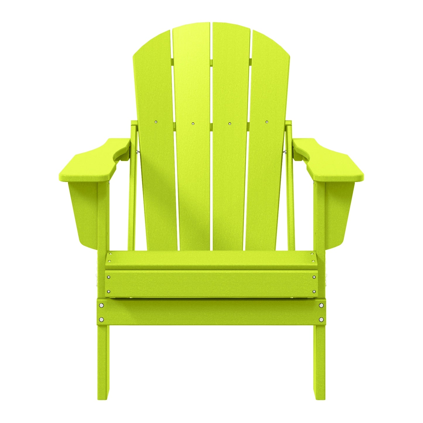 Polytrends Laguna Fade Resistant All Weather Outdoor Patio Folding Adirondack Chair