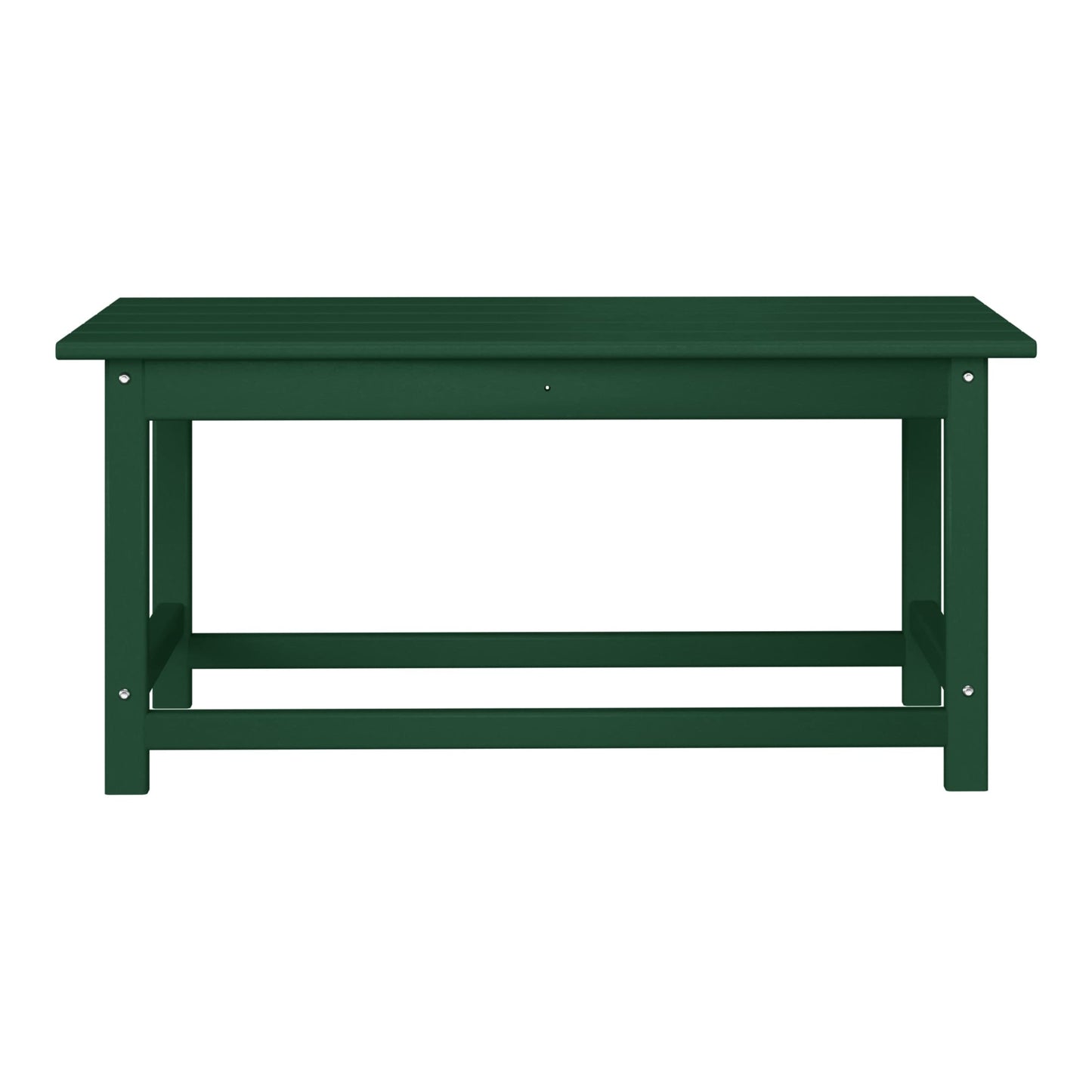 Polytrends Laguna Hdpe All Weather Outdoor Patio Rectangular Coffee Table