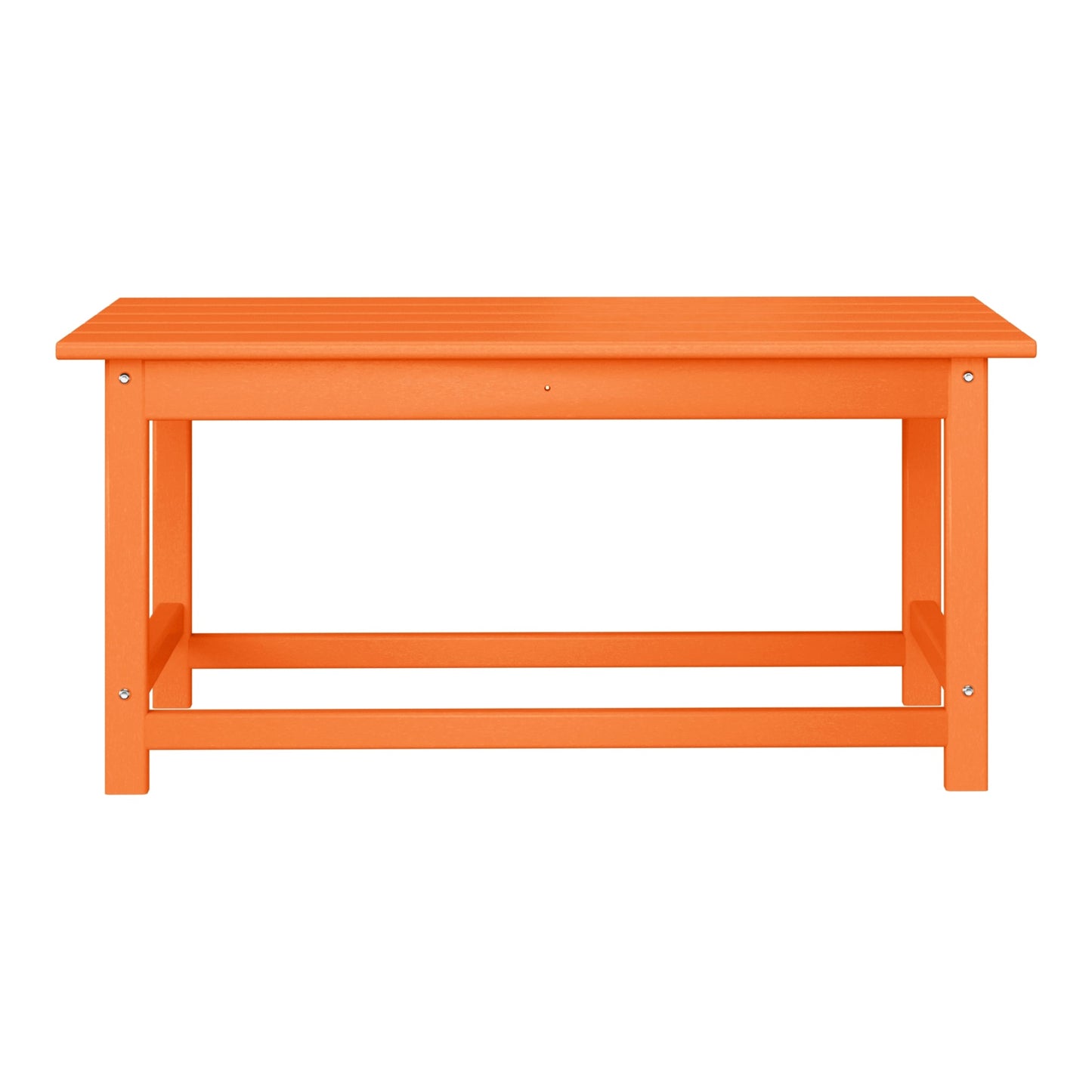 Polytrends Laguna Hdpe All Weather Outdoor Patio Rectangular Coffee Table
