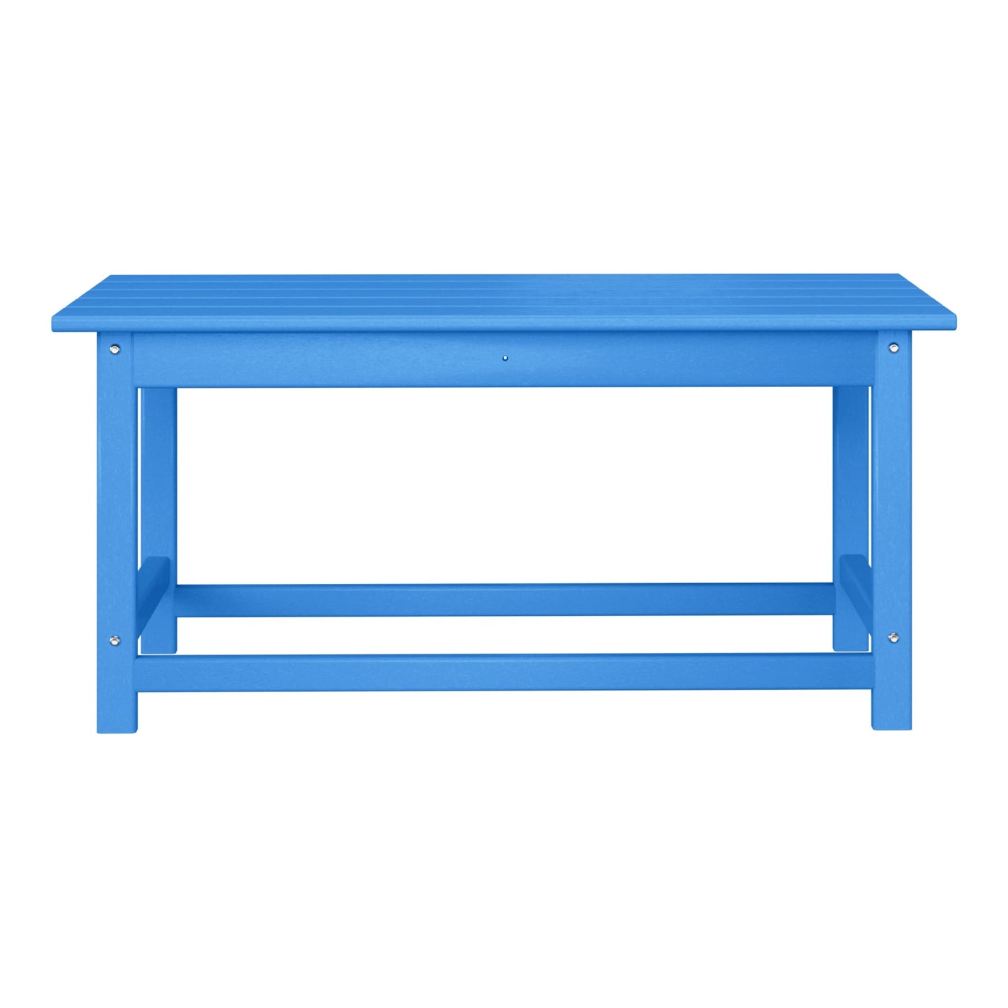 Polytrends Laguna Hdpe All Weather Outdoor Patio Rectangular Coffee Table
