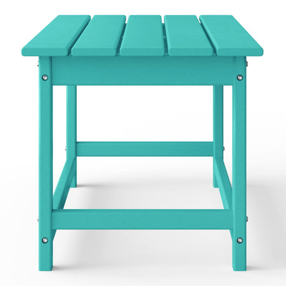Polytrends Laguna Hdpe All Weather Outdoor Patio Rectangular Coffee Table