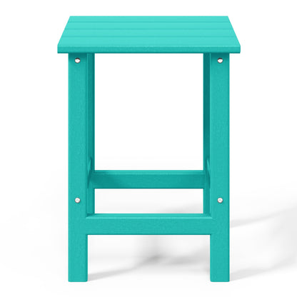 Polytrends Laguna Hdpe All Weather Outdoor Patio Square Side Table