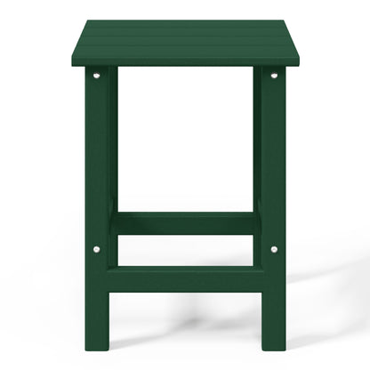 Polytrends Laguna Hdpe All Weather Outdoor Patio Square Side Table