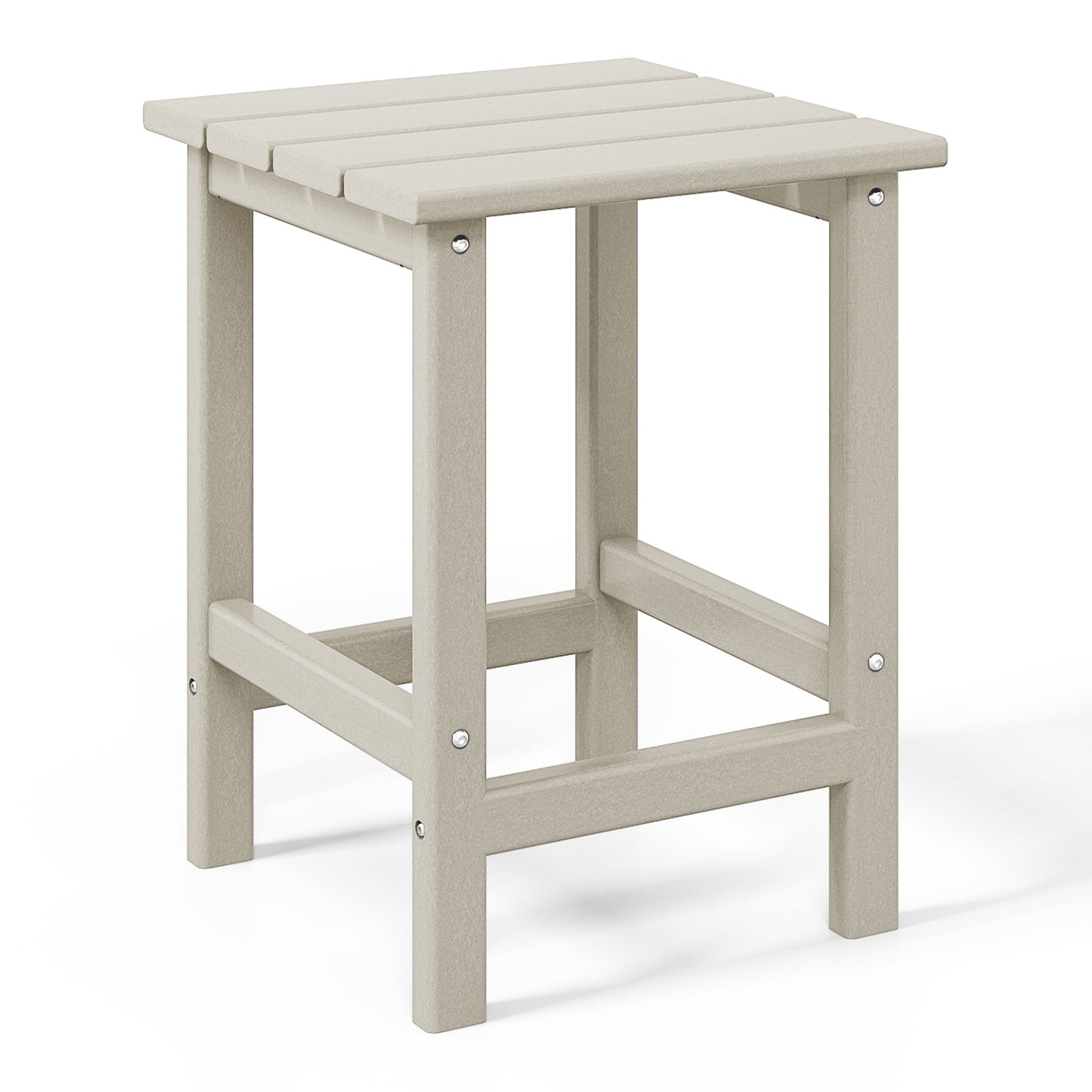 Polytrends Laguna Hdpe All Weather Outdoor Patio Square Side Table