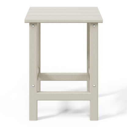 Polytrends Laguna Hdpe All Weather Outdoor Patio Square Side Table