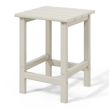 Polytrends Laguna Hdpe All Weather Outdoor Patio Square Side Table