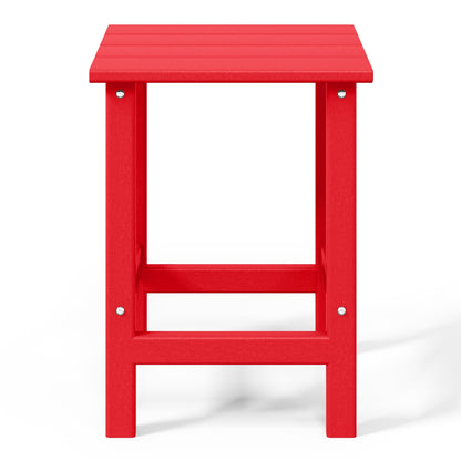 Polytrends Laguna Hdpe All Weather Outdoor Patio Square Side Table