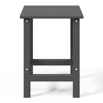 Polytrends Laguna Hdpe All Weather Outdoor Patio Square Side Table