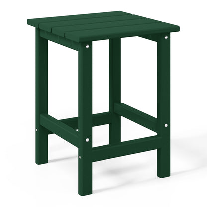 Polytrends Laguna Hdpe All Weather Outdoor Patio Square Side Table