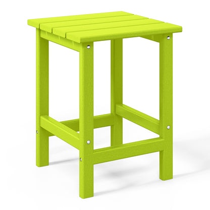 Polytrends Laguna Hdpe All Weather Outdoor Patio Square Side Table