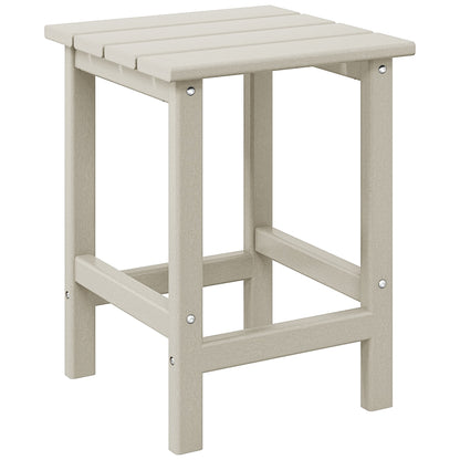 Polytrends Laguna Hdpe All Weather Outdoor Patio Square Side Table