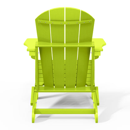 Polytrends Laguna Weather Resistant Outdoor Patio Folding Adirondack Chairs (Set of 2)