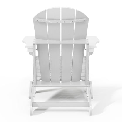 Polytrends Laguna Weather Resistant Outdoor Patio Folding Adirondack Chairs (Set of 2)