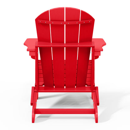 Polytrends Laguna Weather Resistant Outdoor Patio Folding Adirondack Chairs (Set of 2)
