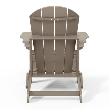 Polytrends Laguna Weather Resistant Outdoor Patio Folding Adirondack Chairs (Set of 2)
