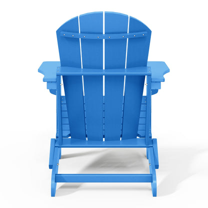 Polytrends Laguna Weather Resistant Outdoor Patio Folding Adirondack Chairs (Set of 2)