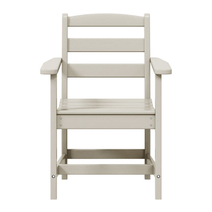 Polytrends Shoreside 6-Piece Arm Chair Dining Set With Bench