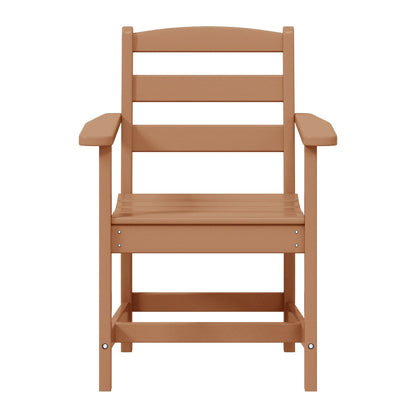 Polytrends Shoreside 6-Piece Arm Chair Dining Set With Bench