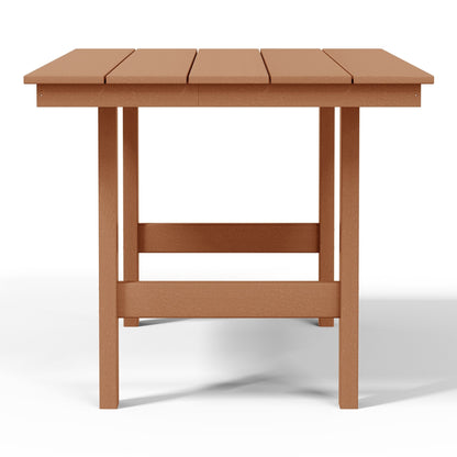 Polytrends Shoreside 6-Piece Side Chair Dining Set With Bench