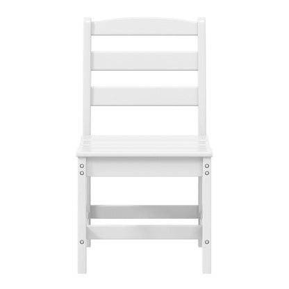 Polytrends Shoreside 6-Piece Side Chair Dining Set With Bench