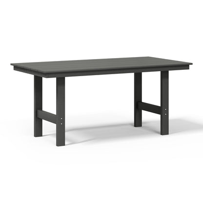 Polytrends Shoreside 6-Piece Side Chair Dining Set With Bench