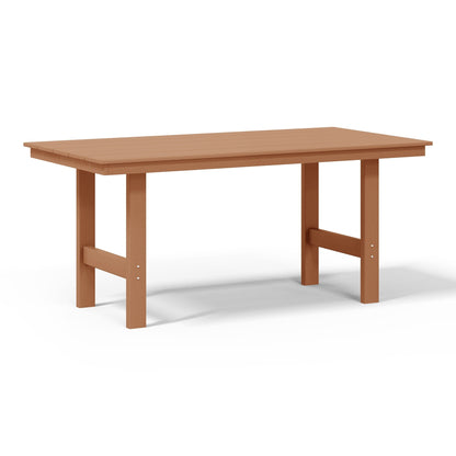 Polytrends Shoreside 6-Piece Side Chair Dining Set With Bench