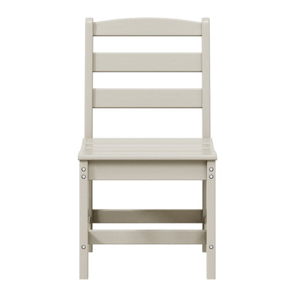 Polytrends Shoreside 6-Piece Side Chair Dining Set With Bench
