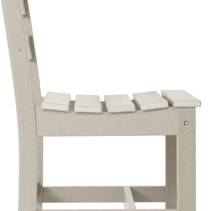 Polytrends Shoreside 6-Piece Side Chair Dining Set With Bench