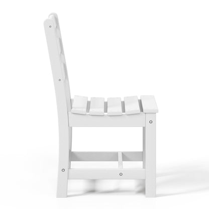 Polytrends Shoreside 6-Piece Side Chair Dining Set With Bench